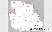 Gray Simple Map of ZIP codes starting with 731