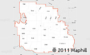 Silver Style Simple Map of ZIP codes starting with 731