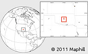 Blank Location Map of ZIP code 73109