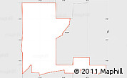 Silver Style Simple Map of ZIP code 73141