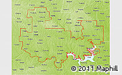 Physical 3D Map of ZIP codes starting with 734