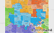 Political Shades 3D Map of ZIP codes starting with 734