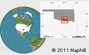 Satellite Location Map of ZIP codes starting with 734, highlighted country, highlighted state