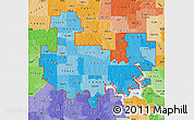 Political Shades Map of ZIP codes starting with 734