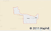 Classic Style 3D Map of ZIP code 73401, single color outside