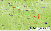 Physical 3D Map of ZIP code 73401