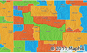 Political 3D Map of ZIP code 73401