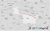 Silver Style 3D Map of ZIP code 73401