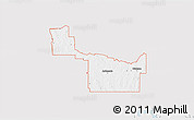 Silver Style 3D Map of ZIP code 73401, single color outside