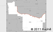 Gray Simple Map of ZIP code 73401