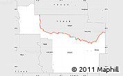 Silver Style Simple Map of ZIP code 73401