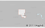 Gray 3D Map of ZIP code 73430, single color outside