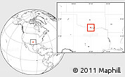 Blank Location Map of ZIP code 73430