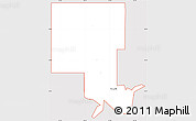 Silver Style Simple Map of ZIP code 73430, cropped outside