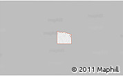 Gray 3D Map of ZIP code 73437, single color outside