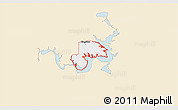 Classic Style 3D Map of ZIP code 73439, single color outside