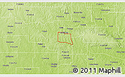 Physical 3D Map of ZIP code 73481