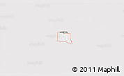 Silver Style 3D Map of ZIP code 73481, single color outside