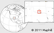 Blank Location Map of ZIP code 73481, highlighted county