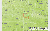 Physical Map of ZIP code 73481
