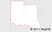 Silver Style Simple Map of ZIP code 73481