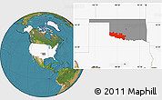 Satellite Location Map of ZIP codes starting with 735, highlighted country, highlighted state