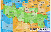 Political Shades Map of ZIP codes starting with 735