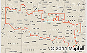 Shaded Relief Map of ZIP codes starting with 735