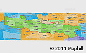 Political Shades Panoramic Map of ZIP codes starting with 735