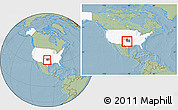 Savanna Style Location Map of ZIP code 73528, highlighted country, highlighted state, within the entire country, hill shading