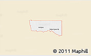 Classic Style 3D Map of ZIP code 73530, single color outside