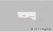 Gray 3D Map of ZIP code 73530, single color outside