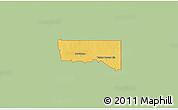 Savanna Style 3D Map of ZIP code 73530, single color outside