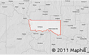 Silver Style 3D Map of ZIP code 73530