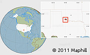 Savanna Style Location Map of ZIP code 73530, highlighted country, highlighted county, hill shading