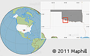 Savanna Style Location Map of ZIP code 73530, highlighted country, highlighted state