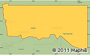 Savanna Style Simple Map of ZIP code 73530