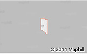Gray 3D Map of ZIP code 73531, single color outside