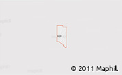 Silver Style 3D Map of ZIP code 73531, single color outside