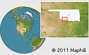 Satellite Location Map of ZIP code 73531, highlighted state