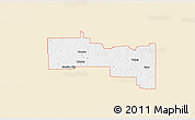 Classic Style 3D Map of ZIP code 73533, single color outside