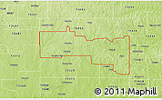 Physical 3D Map of ZIP code 73533