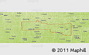 Physical Panoramic Map of ZIP code 73533