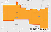 Political Simple Map of ZIP code 73533, single color outside, borders and labels