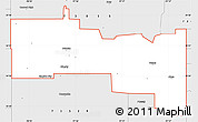 Silver Style Simple Map of ZIP code 73533