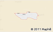 Classic Style 3D Map of ZIP code 73537, single color outside