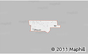 Gray 3D Map of ZIP code 73538, single color outside