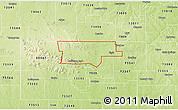 Physical 3D Map of ZIP code 73538