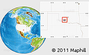 Physical Location Map of ZIP code 73538, highlighted country, highlighted county
