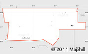 Silver Style Simple Map of ZIP code 73538